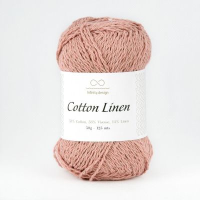 Infinity Design Cotton Linen (4032 сухая роза) 53% хлопок, 33% вискоза, 14%  лен 50 гр/125 м
